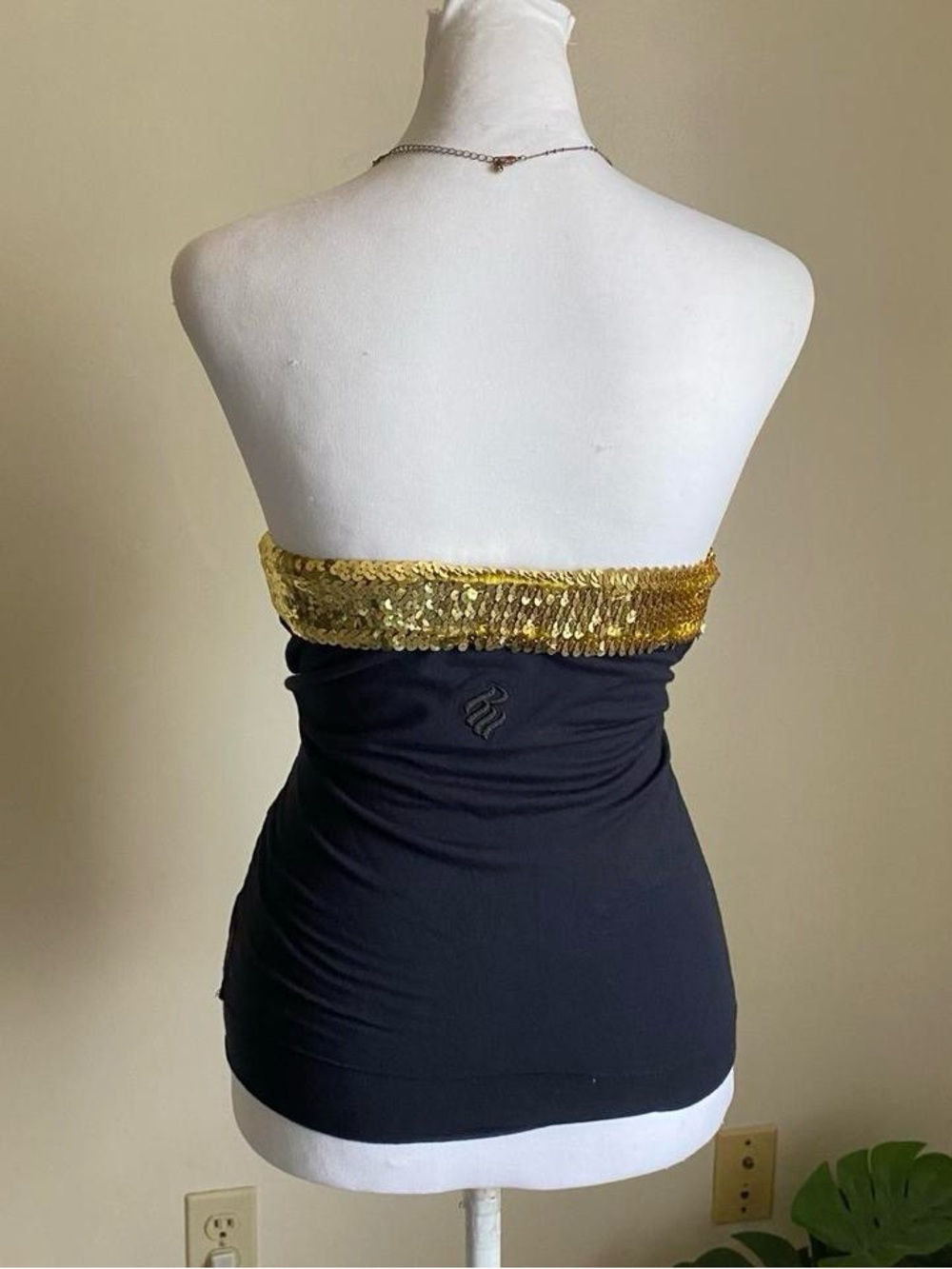 Vintage Y2K Rocawear black tube top w/sequins - Picture 9 of 9